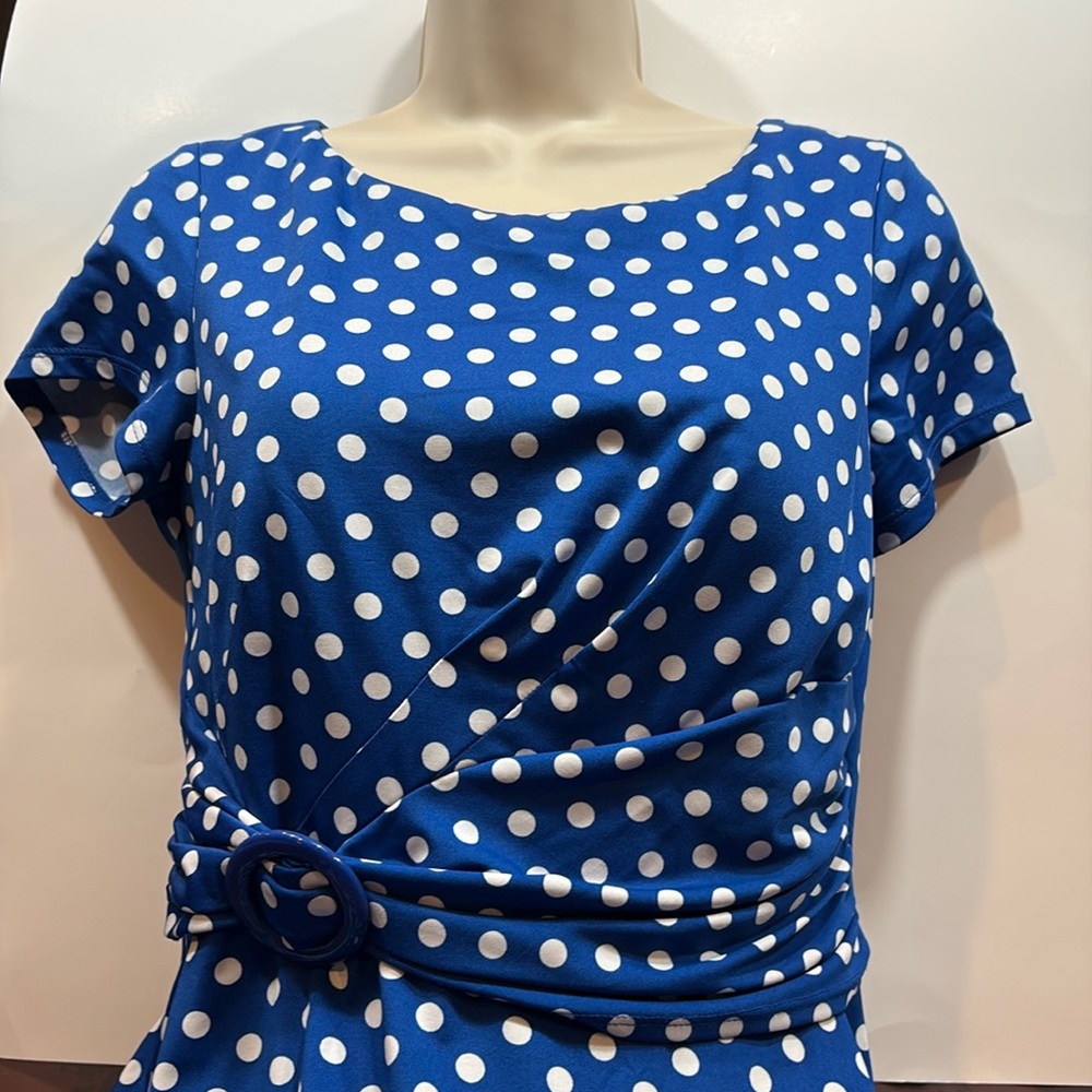 Blue Polka Dot Dress